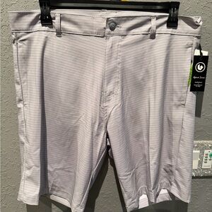 Burnside Men's Light Gray Flat Front Shorts